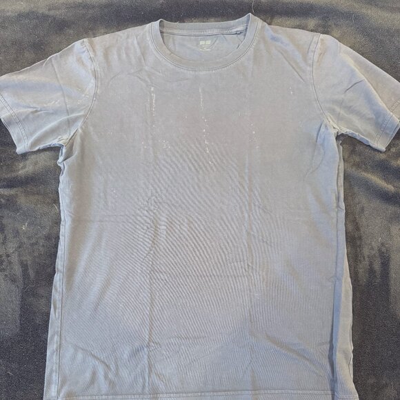 Uniqlo Supima Cotton Short Sleeve Tee - Navy Blue - Picture 2 of 8